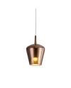 ELSA * COLGANTE CRISTAL CAMPANA - E27 - COBRE + OPAL ( SIN BASE)